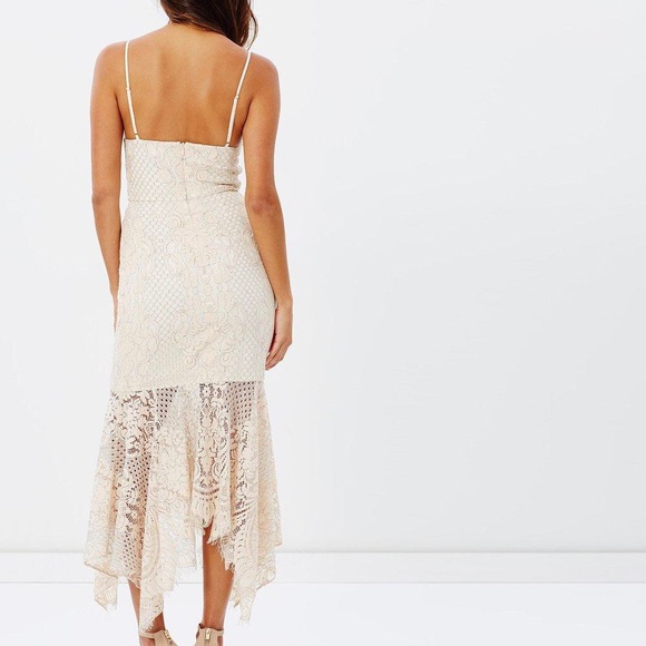 NWT Shona Joy Handkerchief Lace Dress - Picture 3 of 7